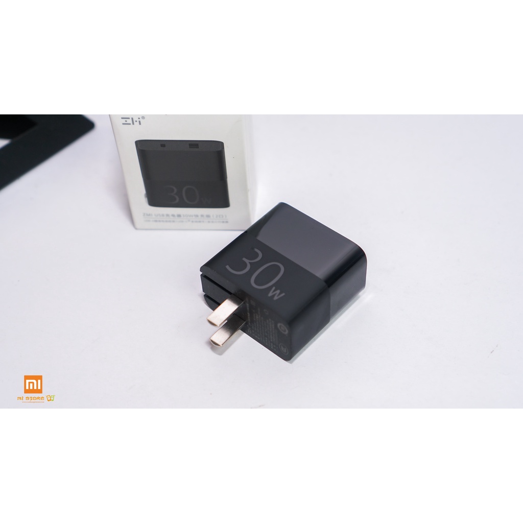 Sạc nhanh ZMI HA722 30W 1A1C ( 1 Cổng USB-C, 1 Cổng USB-A ) 2 loại củ và củ kèm sạc