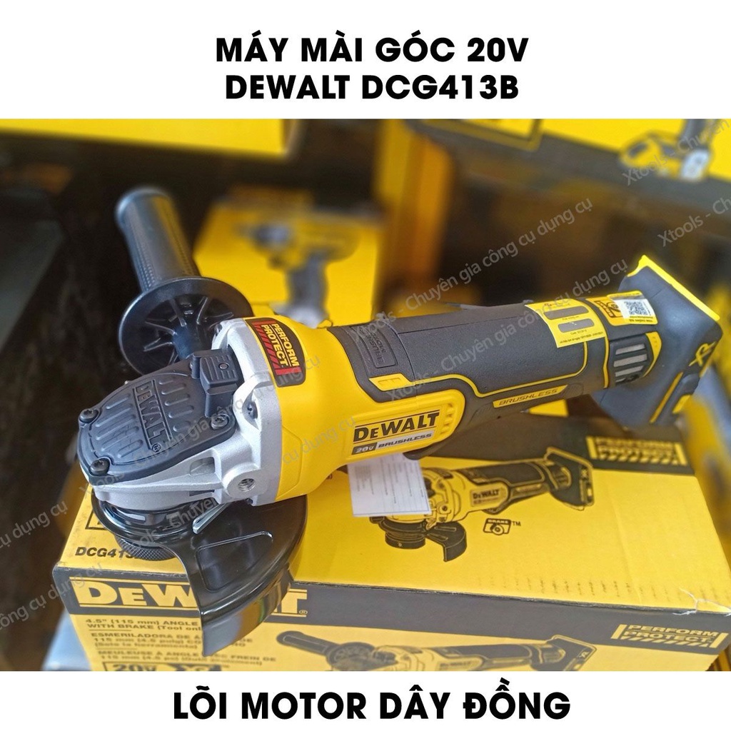 Máy mài góc cầm tay dùng pin 20V DeWALT 850W máy cắt kim loại đa năng động cơ không chổi than bảo hành chính hãng 3 năm