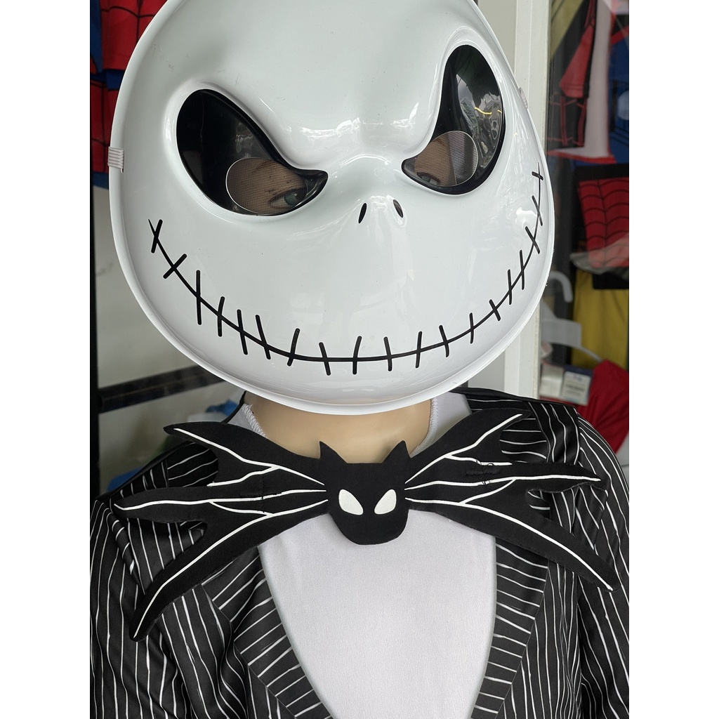 HM1077 Trang Phục Áo Liền Quần Hóa Trang Nhân Vật JACK SKELLINGTON Cho Bé Trai Kèm Mặt Nạ