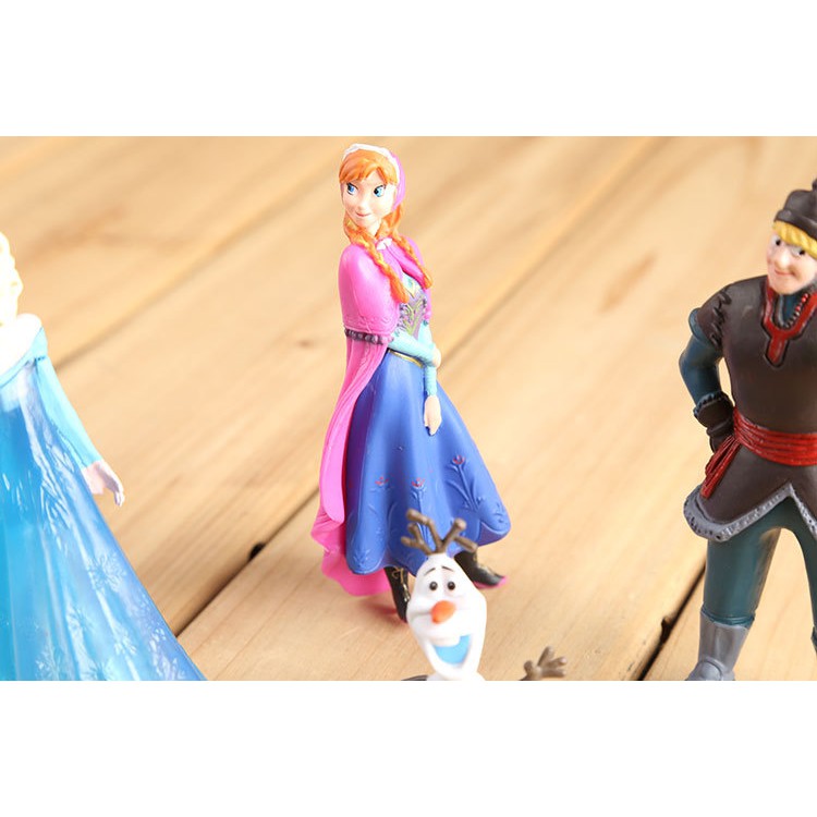 Set 5 mô hình búp bê/tuần lộc dễ thương trong hoạt hình cổ điển Anna Aisha Frozen