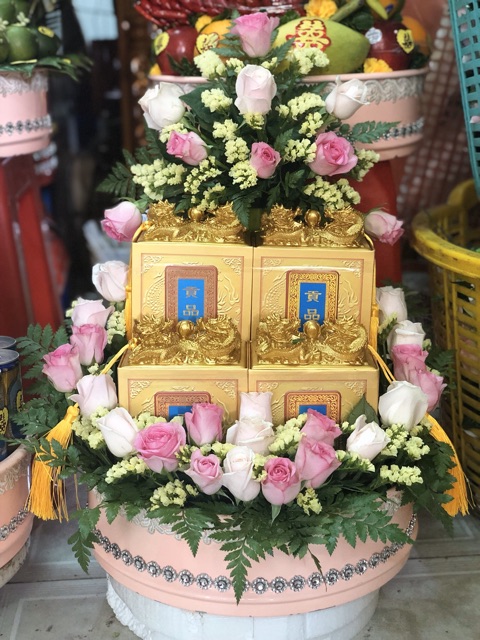 Hộp đựng trà ấn rồng - Bán theo cặp