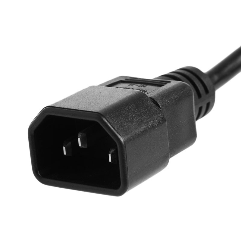 Dây nối dài nguồn máy tính iec 320 C14 Male sang C13 Female kèm công tắc On / Off 30cm