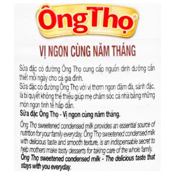 SỮA ĐẶC ÔNG THỌ VINAMILK TRẮNG - ĐỎ HỘP 380G