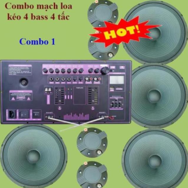 Mạch loa kéo Reverb chống hú bass đôi 40 2 cặp