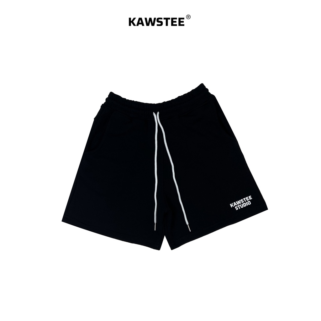 Quần shorts KAWSTEE form unisex chất liệu 100% cotton nhiều màu