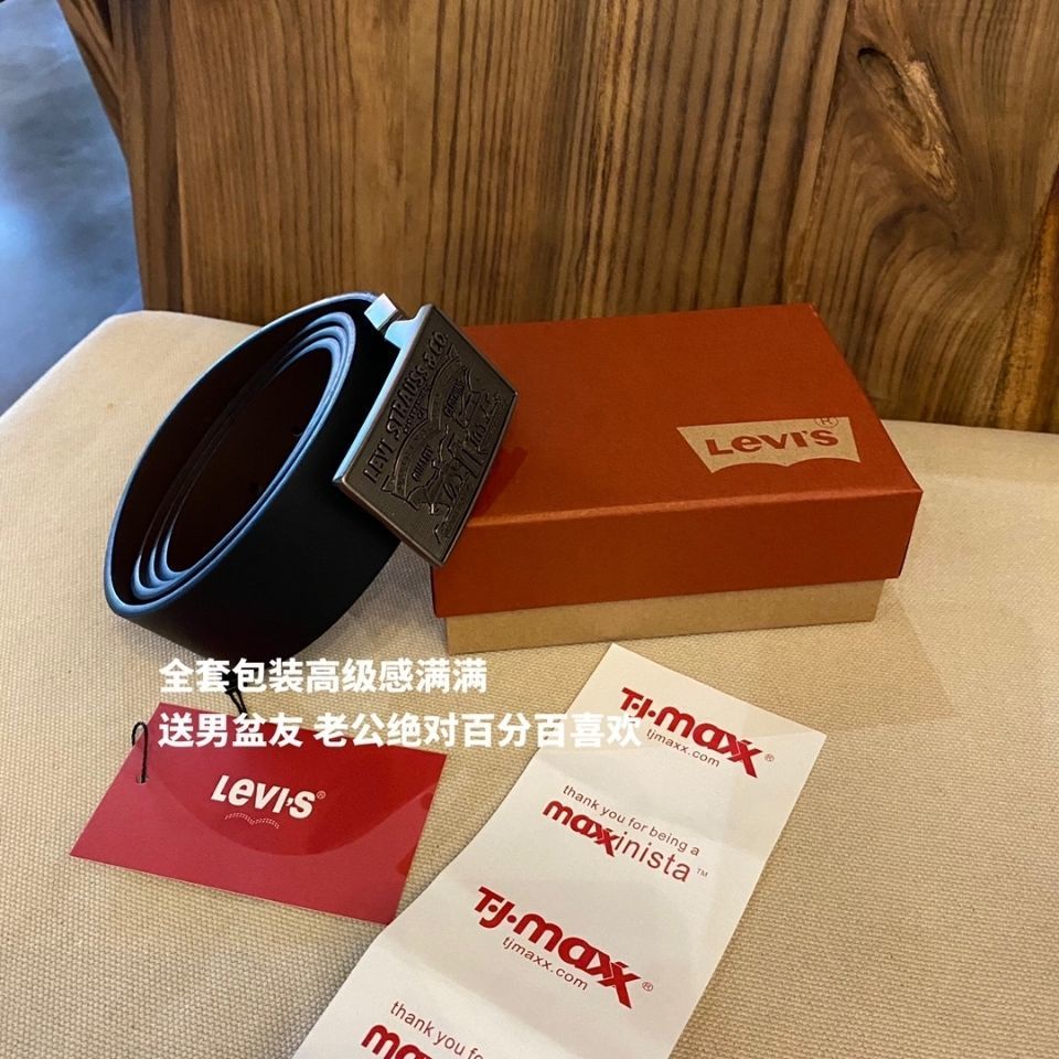 Thắt Lưng Levis! Hàng Có Sẵn! Thắt Lưng Da Bò Thật Unisex