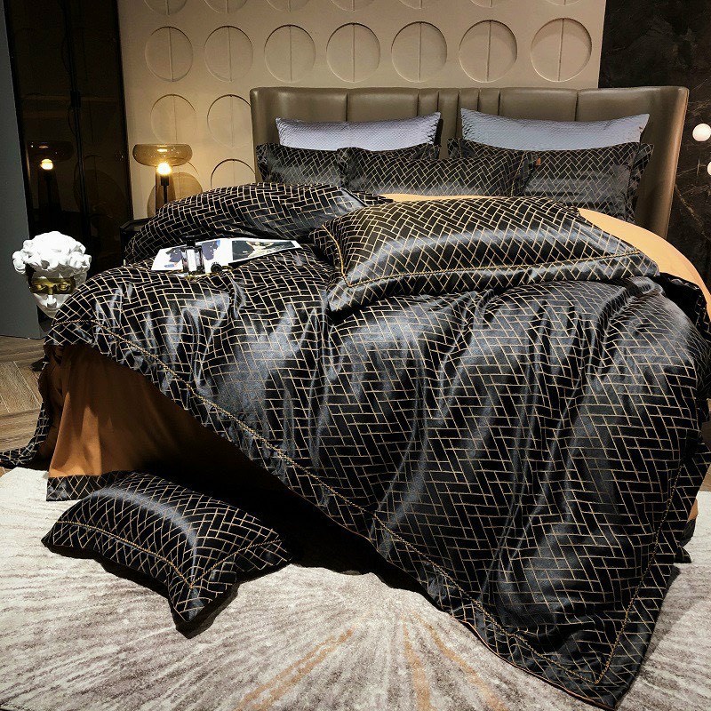 Bộ chăn ga gối ,Bộ Gấm Hoàng Gia Nhập Khẩu