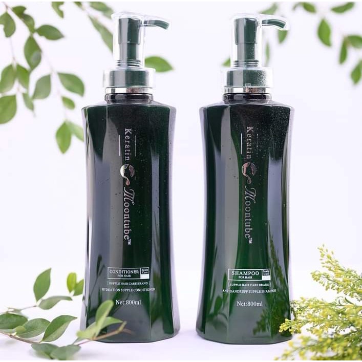 Dầu Gội Đầu Cặp MoonTube ,Dầu Gội Xã Cặp Thảo Dược Phục Hồi Tóc Hư Tổn
