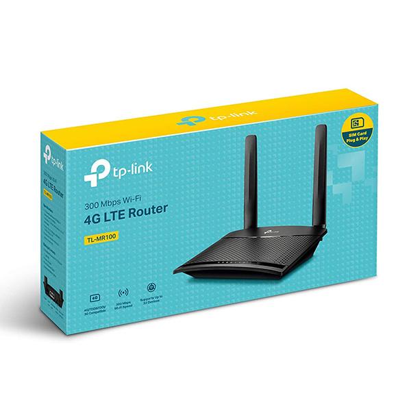 Bộ phát Wi-Fi 4G LTE Chuẩn N Tốc Độ 300 Mbps TP-Link TL-MR100 - Hàng chính hãng BH 24T