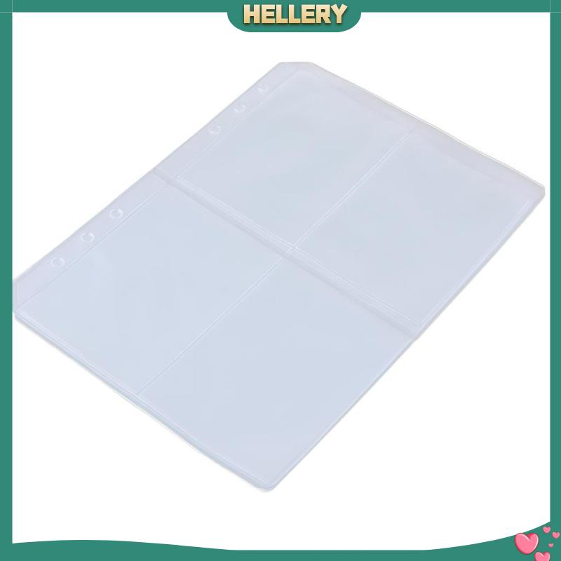 Set 10 Bìa Đựng Tài Liệu Khổ A5 6 Lỗ Bằng PVC Trong Suốt Tiện Dụng