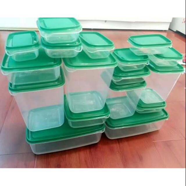 Bộ hộp đựng thức ăn 17 hộp to nhỏ - Bộ thố 17 món - Bộ để đồ trong tủ lạnh