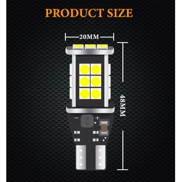 Set 2 Đèn Led Kevanly T15 3030 921 Led W16W 912 Chuyên Dụng Dành Cho Ô Tô