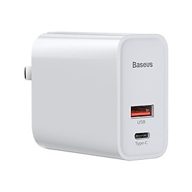 Củ sạc nhanh đa năng Baseus Speed Dual Quick charger 30W / Sạc nhanh iphone ,ipad (USB QC3.0 + Type C PD) -Captainstoree