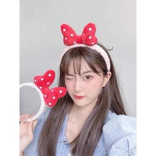 Băng đô nơ đỏ dễ thương cho bé gái