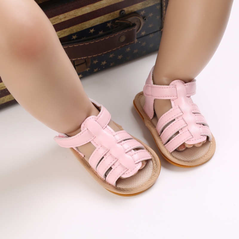 Giày xăng đan tập đi đế cao su chống trơn trượt dễ thương xinh xắn cho bé