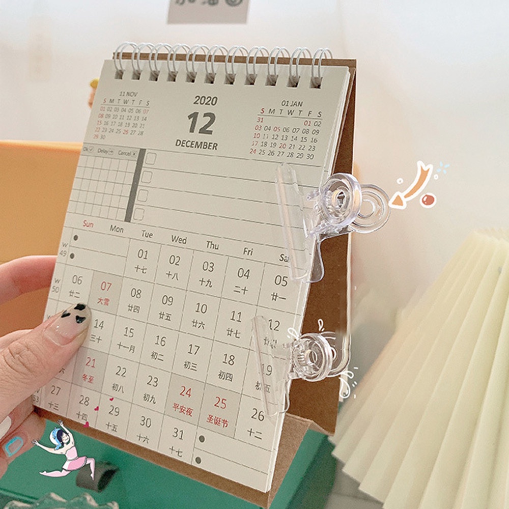 Set 4 Kẹp Nhựa Trong Suốt Đuôi Dài Phong Cách Hàn Quốc