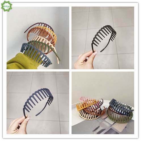 Băng đô cài tóc rửa mặt Bản Rộng Màu Sắc Đơn Giản Thời Trang