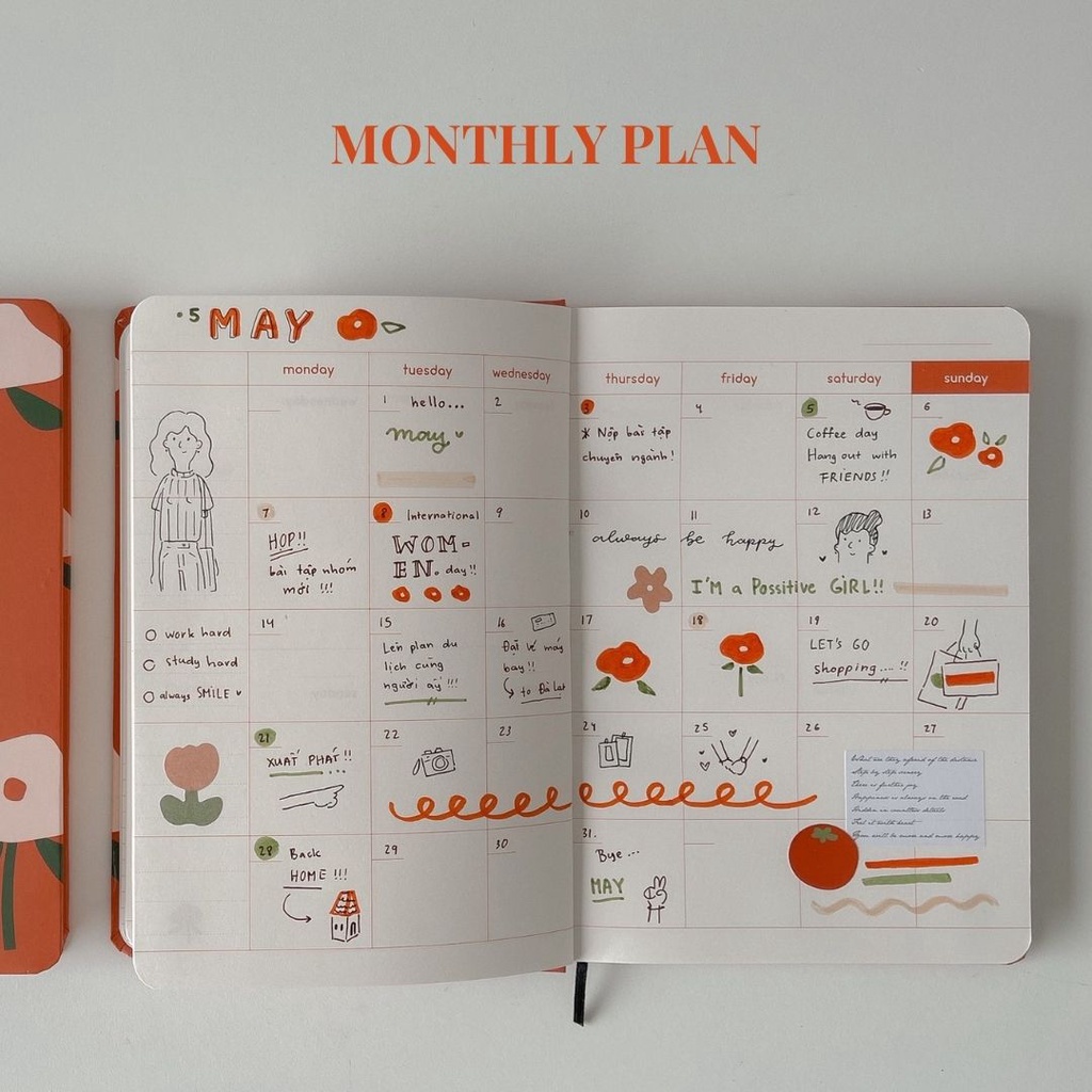 Sổ lịch Crabit Planner 2022 Special Edition - Hoa đỏ