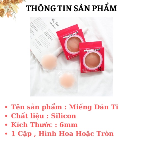 Miếng dán ngực silicon, Hộp 2 Miếng dán ti chống lộ, siêu dính SAVILL D1222