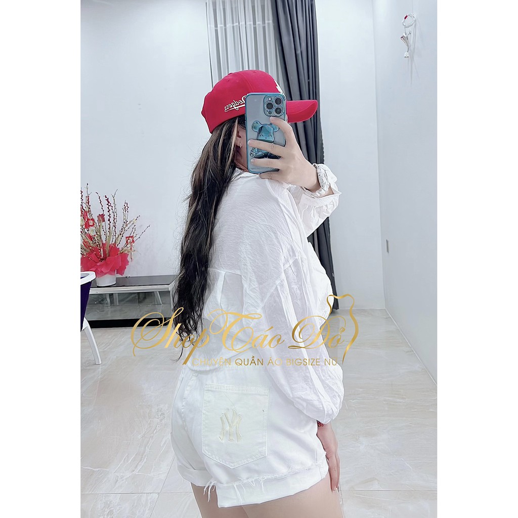 (TÁO ĐỎ BIGSIZE 55-90KG) QUẦN SHORT JEAN NỮ, QUẦN BÒ NỮ CẠP CAO SANG CHẢNH, SIÊU XINH SIÊU XỊN QJ2 🥰🥰🥰