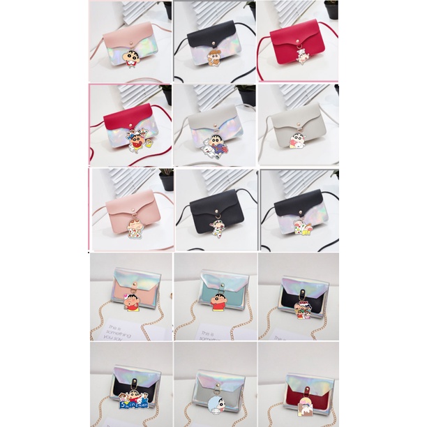 Túi đeo chéo hologram doraemon TXHI2 totoro vô diện chuột vàng shin one piece sumikko jinbeisan usagyuuun kero CCS