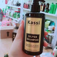Dầu gội tím khử vàng lên tóc bạch kim Kassi 200ml  khử vàng tóc cải thiện khô xơ giúp tóc mềm mượt chắc khỏe