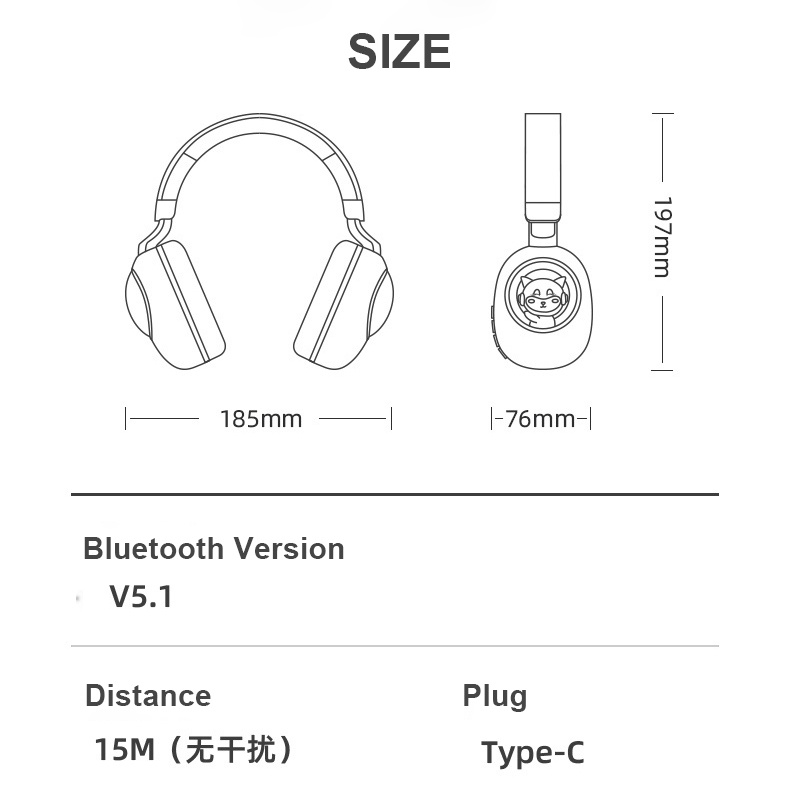 Tai nghe bluetooth chụp tai Pulierde GW01 kèm micro trò chuyện