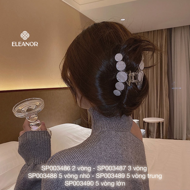 Kẹp tóc nữ càng cua Eleanor Accessories thiết kế hình tròn phụ kiện tóc 3486