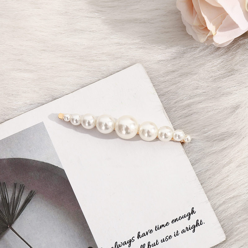 Kẹp tóc đính ngọc trai nhân tạo phong cách Hàn Quốc hợp thời trang cho nữ