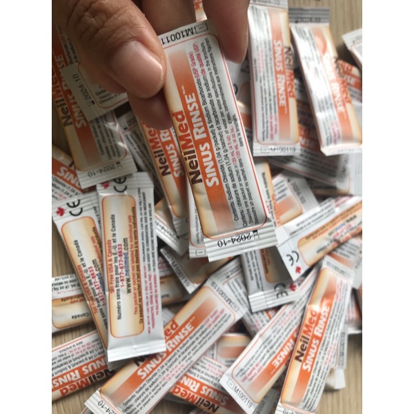 BỘ BÌNH RỬA MŨI 120ML VÀ 30 GÓI MUỐI VÀNG TRẺ EM NEILMED CHÍNH HÃNG MỸ