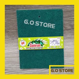 Miếng cước rửa chén xanh nhám Samran, siêu sạch, bền gấp 3 lần