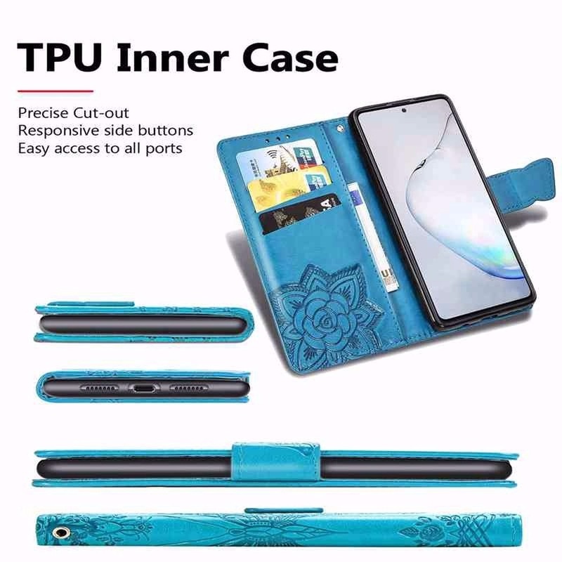 Bao Da Điện Thoại In Hoa Và Bướm Sang Trọng Cho Samsung Note 10 Plus Lite 9 8 S8 S9 Plus S7 Edge Note10 Note9 Note8 | BigBuy360 - bigbuy360.vn