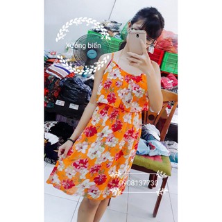 Đầm voan 2 dây bèo