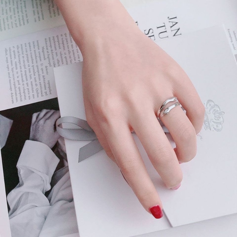 Nhẫn nữ thời trang Cổ điển Đơn giản Kích thước nhẫn có thể điều chỉnh
