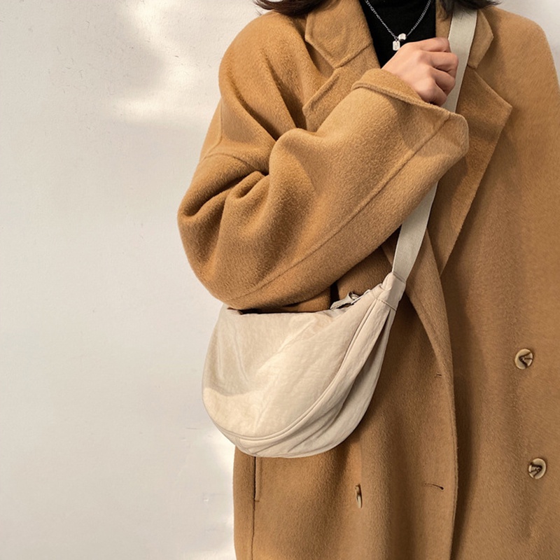 Túi Đeo Chéo nylon Có Khóa Kéo Có Thể Điều Chỉnh Thời Trang Cho Nữ