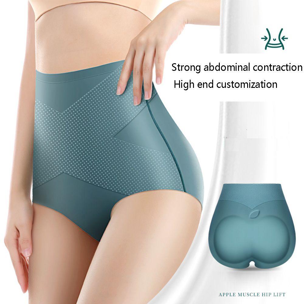 Quần Lót Lụa Lạnh Lưng Cao Không Đường May Thời Trang Cho Nữ