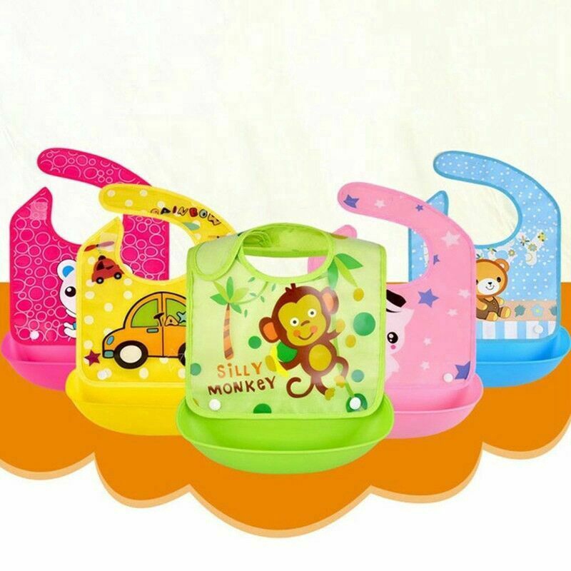 Yếm Ăn Dặm Máng Tháo Rời Siêu Đẹp