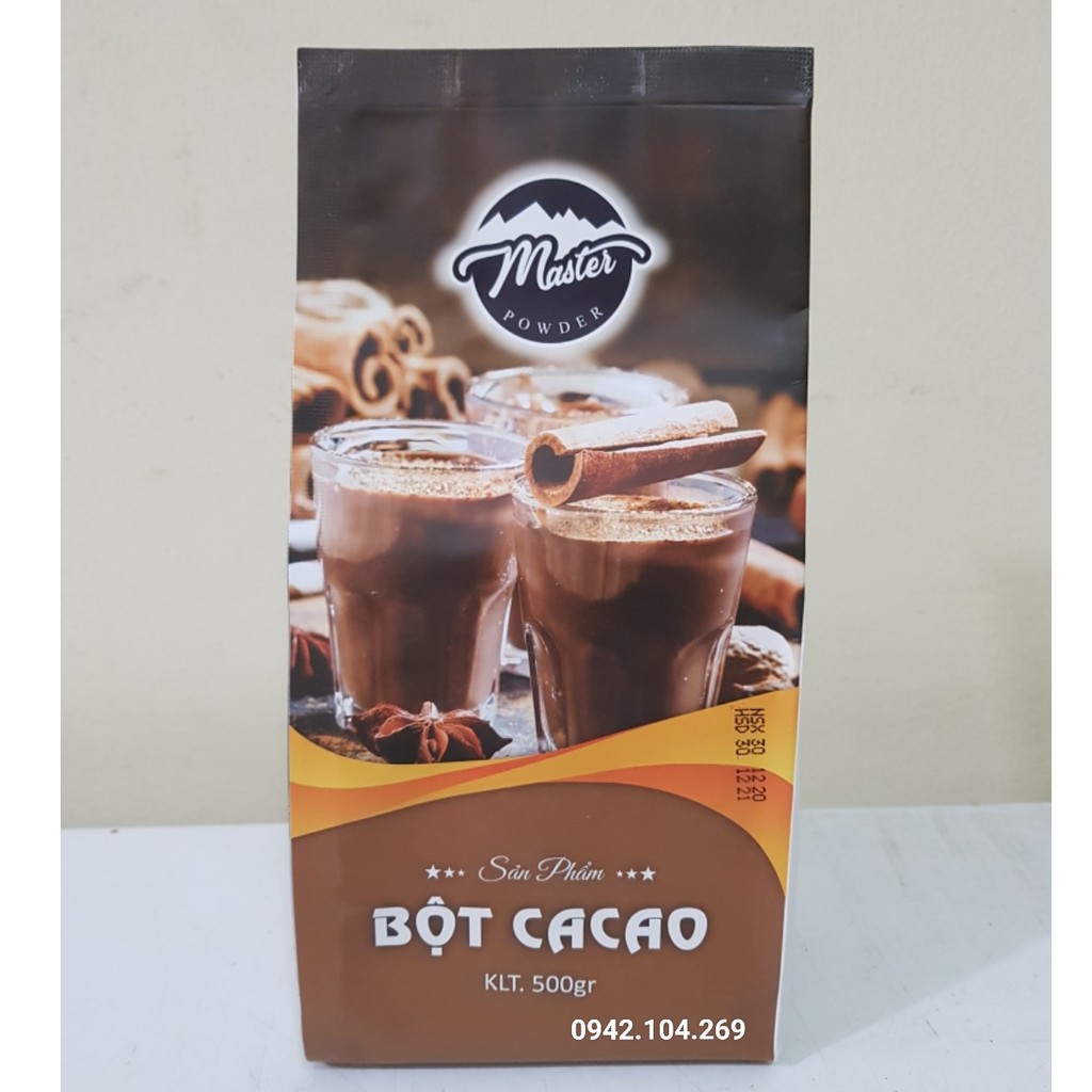 Bột Cacao MASTER Nguyên chất gói 500g