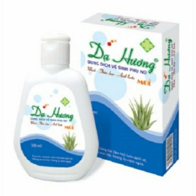 DUNG DỊCH VỆ SINH PHỤ NỮ DẠ HƯƠNG , MẦU XANH LÔ HỘI ((  CHÍNH HÃNG )) 100ML