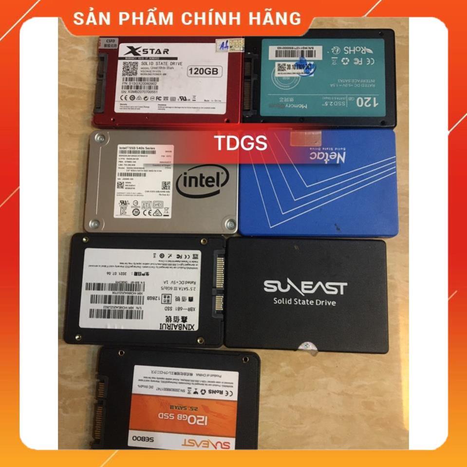 Ổ cứng SSD cũ & mới đã test sức khỏe tốt dung lượng từ 60G đến 256G