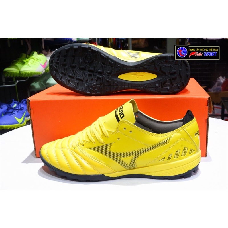 Giày đá bóng Mizuno MORELIA TF - vàng đen(size39-45)