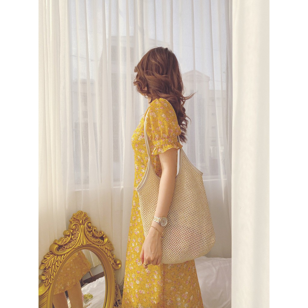 Đầm Vàng hoa nhí Miiri Dress Gem Clothing SP060329