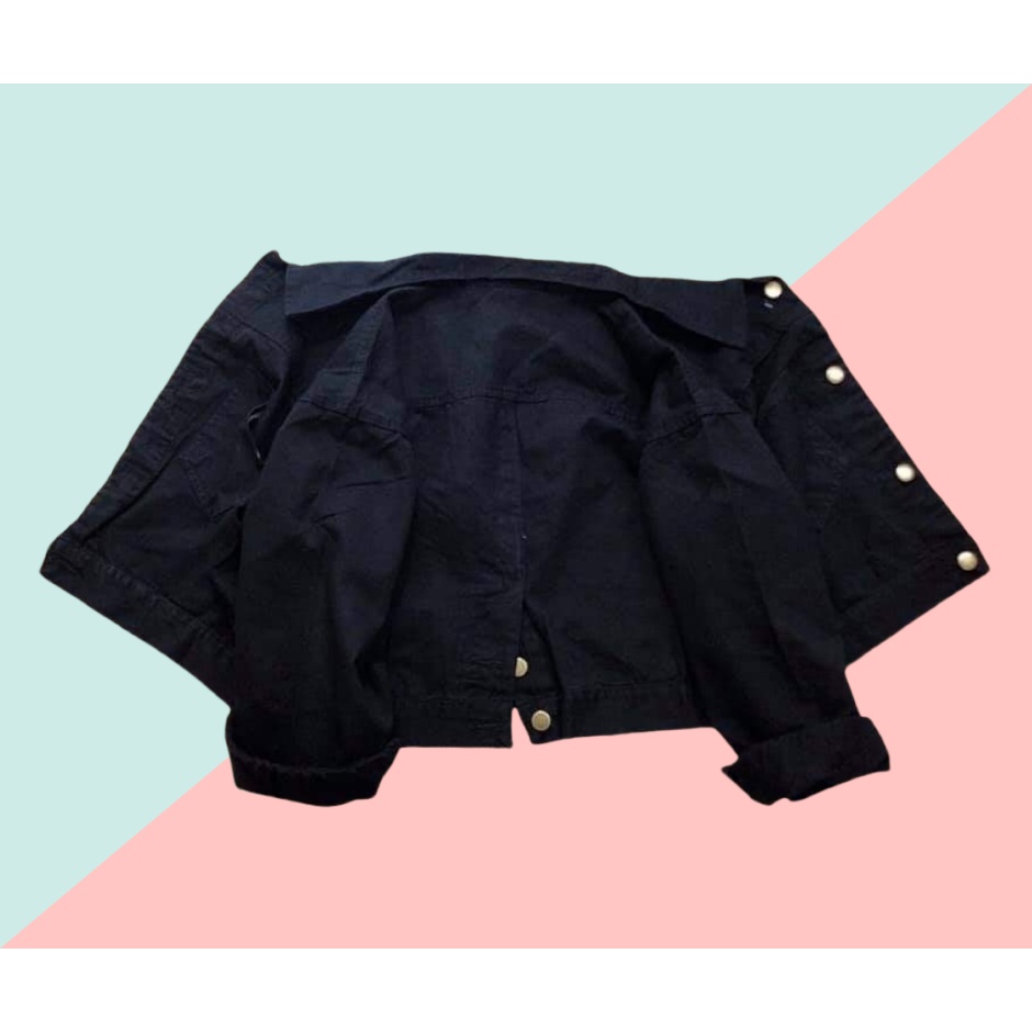 Áo khoác kaki form lửng nút sau phong cách thời trang Hàn quốc 5 màu lựa chọn. | BigBuy360 - bigbuy360.vn