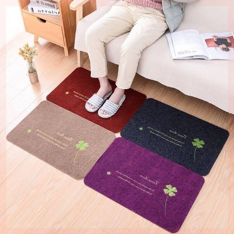 Thảm lau chân hình cỏ 4 lá 40x60 cm