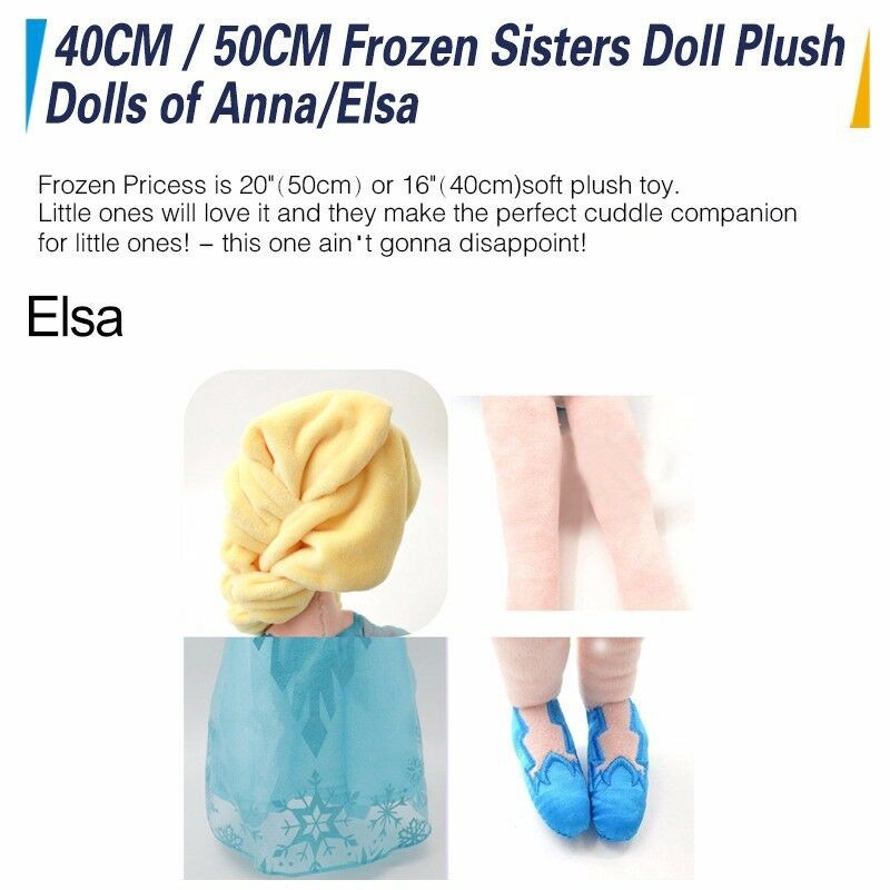 Disney Búp Bê Công Chúa Anna &amp; Elsa Nhồi Bông 84224207