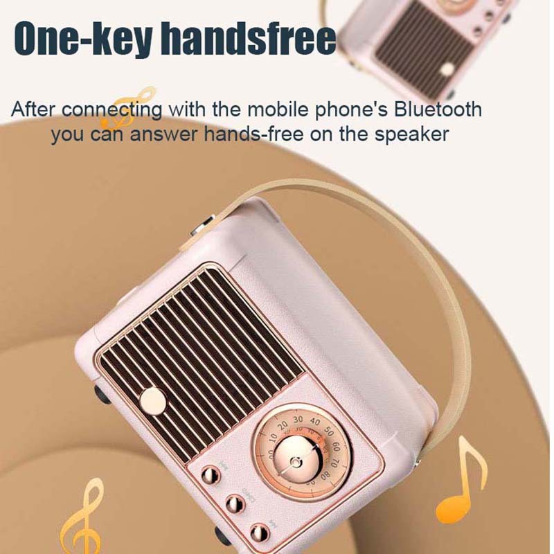 Bộ Loa Bluetooth HM11 Phong Cách Retro Mini Tiện Dụng Khi Đi Du Lịch