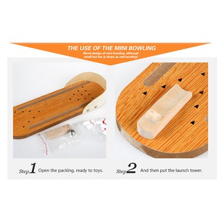 Bộ đồ chơi bowling bằng gỗ mini