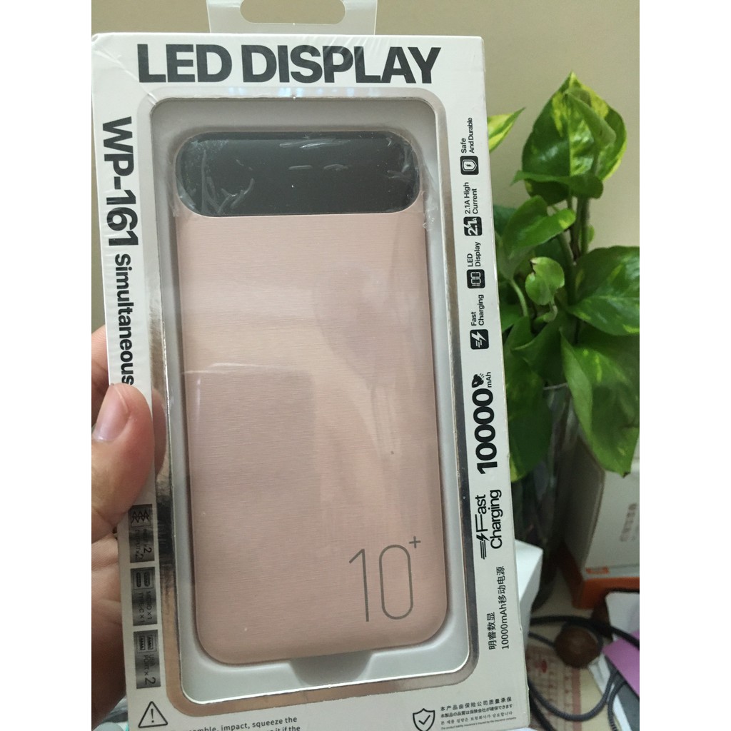 Sạc dự phòng 10.000mah chính hãng WK