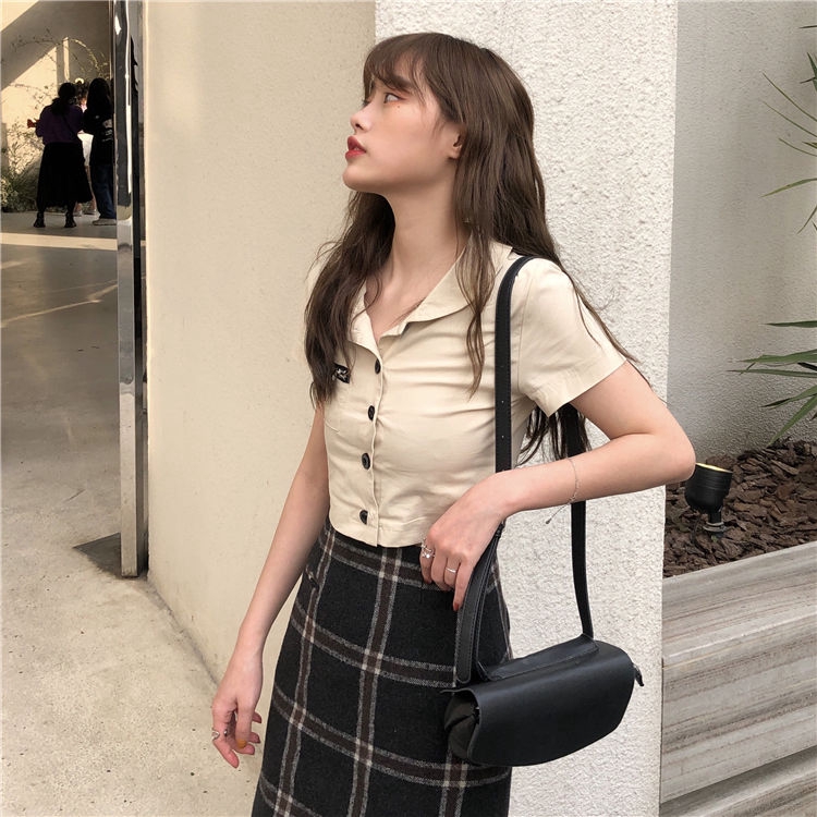 Áo Nửa Tay 232307Áo Thun Nữ Tay Lửng Dáng Ôm Thời Trang