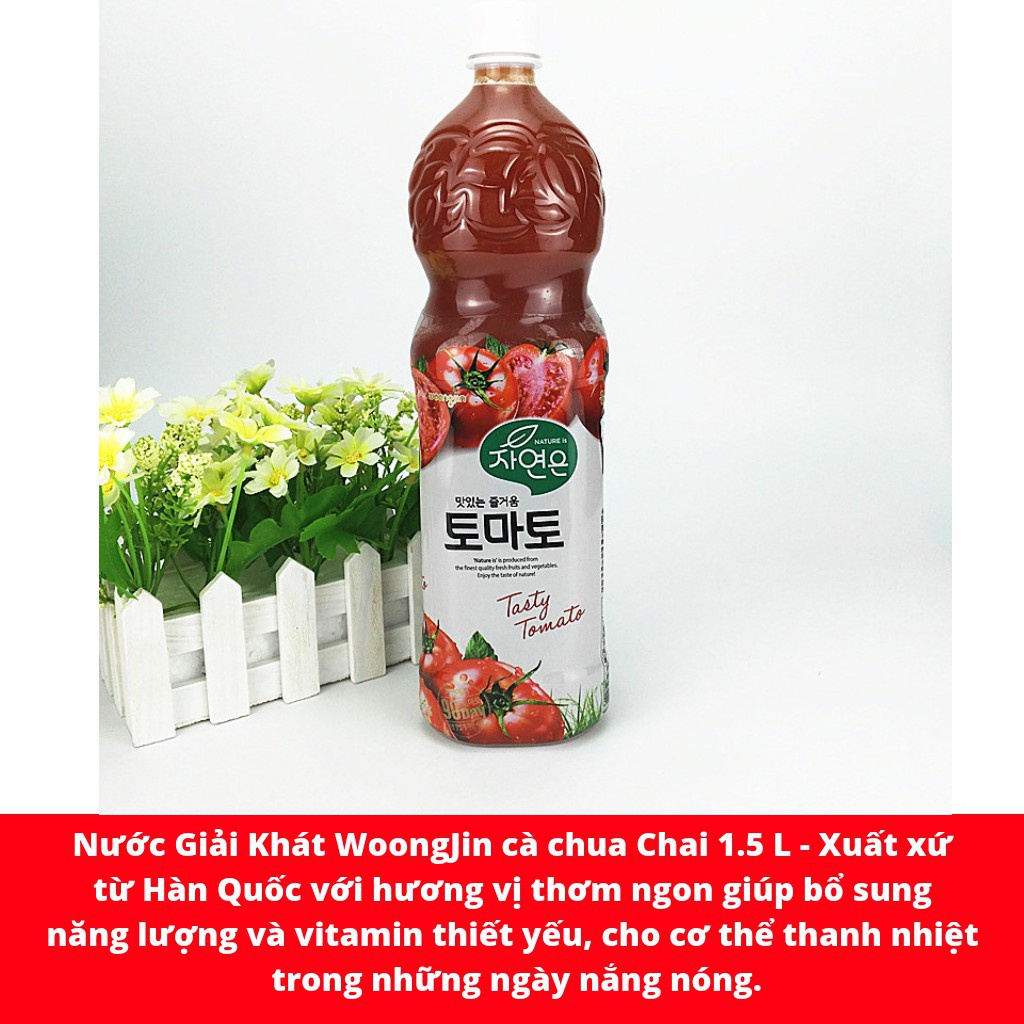 Nước Ép Cà Chua Woongjin Hàn Quốc (Chai 1.5lit)